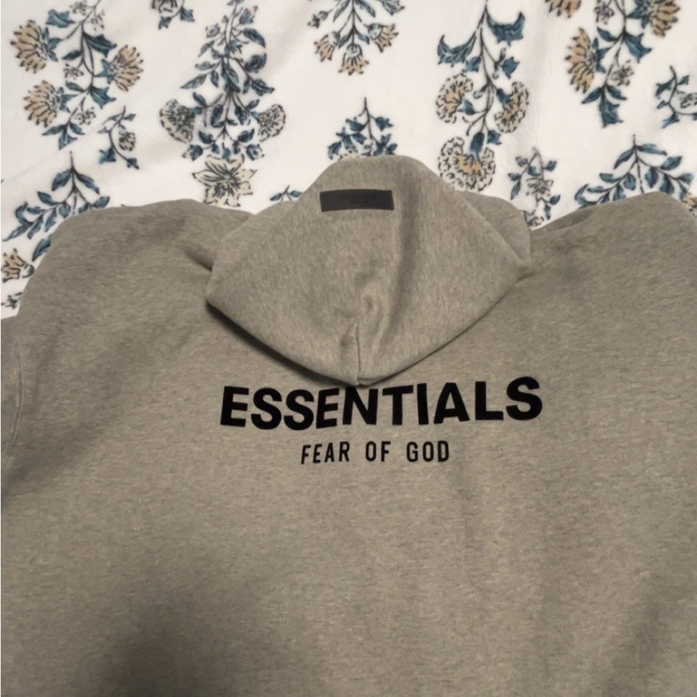 Fear of God Essentials Gray Hoodie